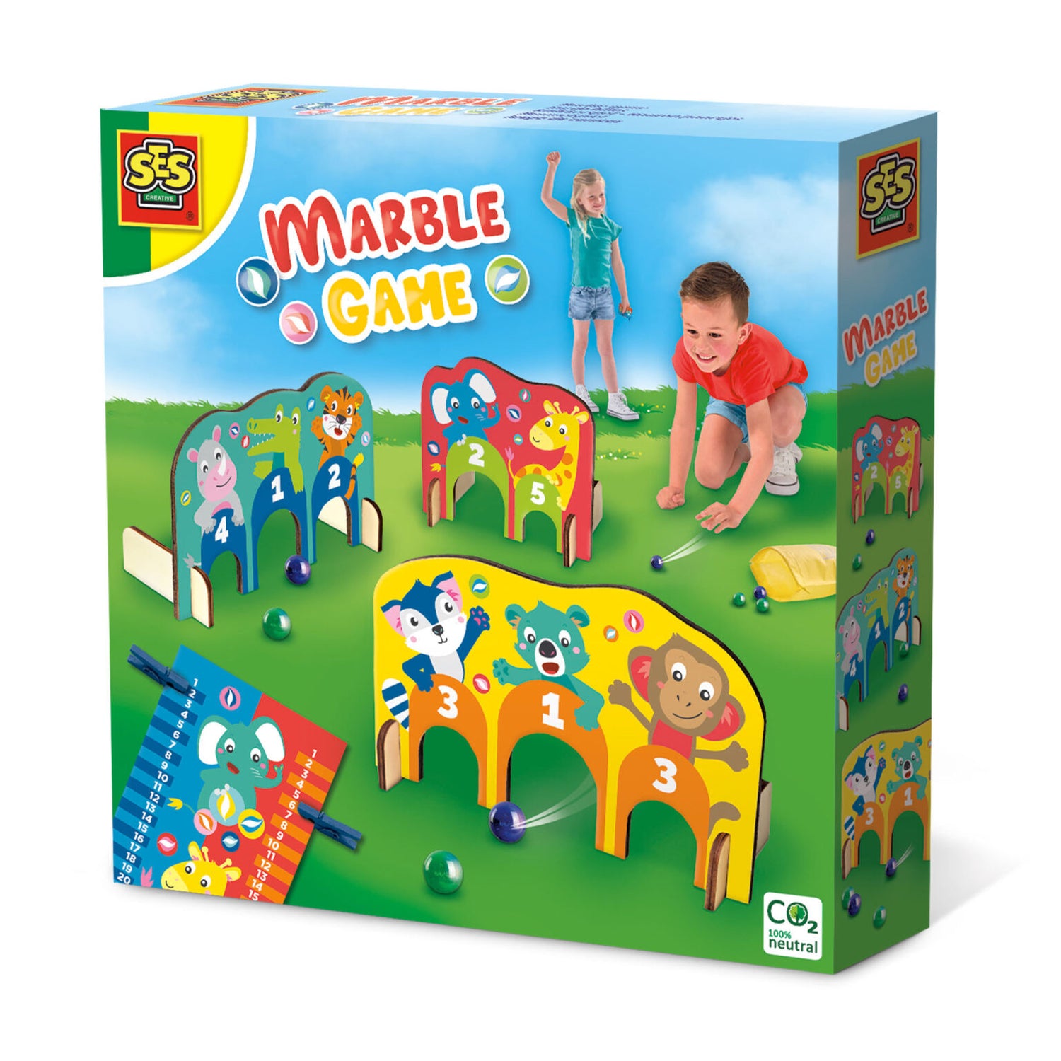 Marmorna igra - Lesene obloge z lokom