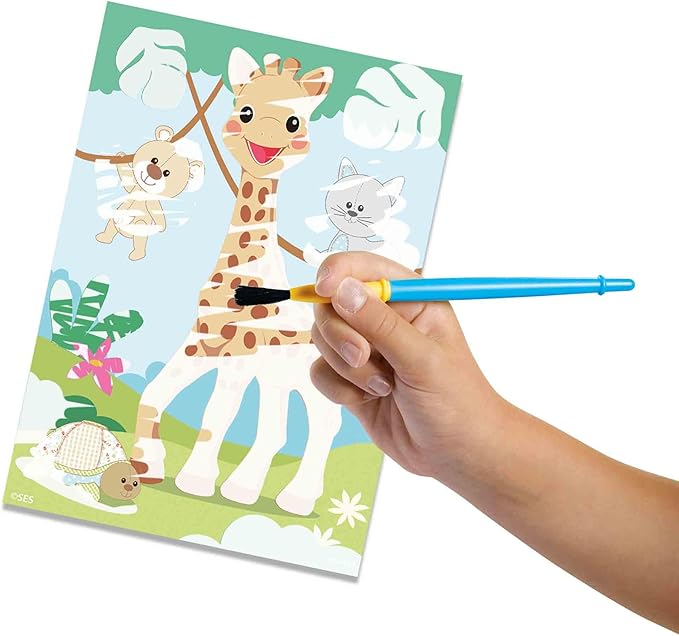 Sophie la girafe - Barvanje z vodo