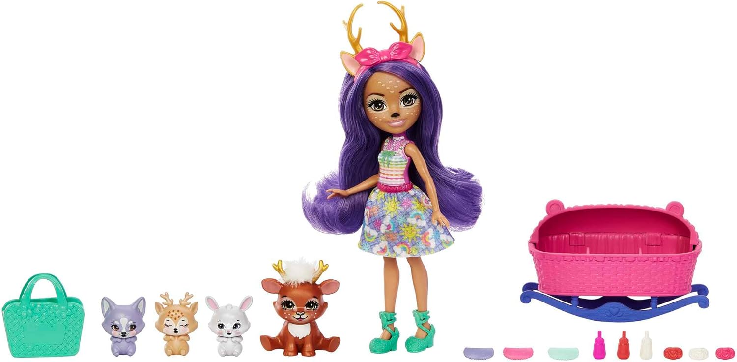 Mattel Enchantimals: Prieteni cei mai buni bebeluși - Danessa Deer & Sprint (HLK84)