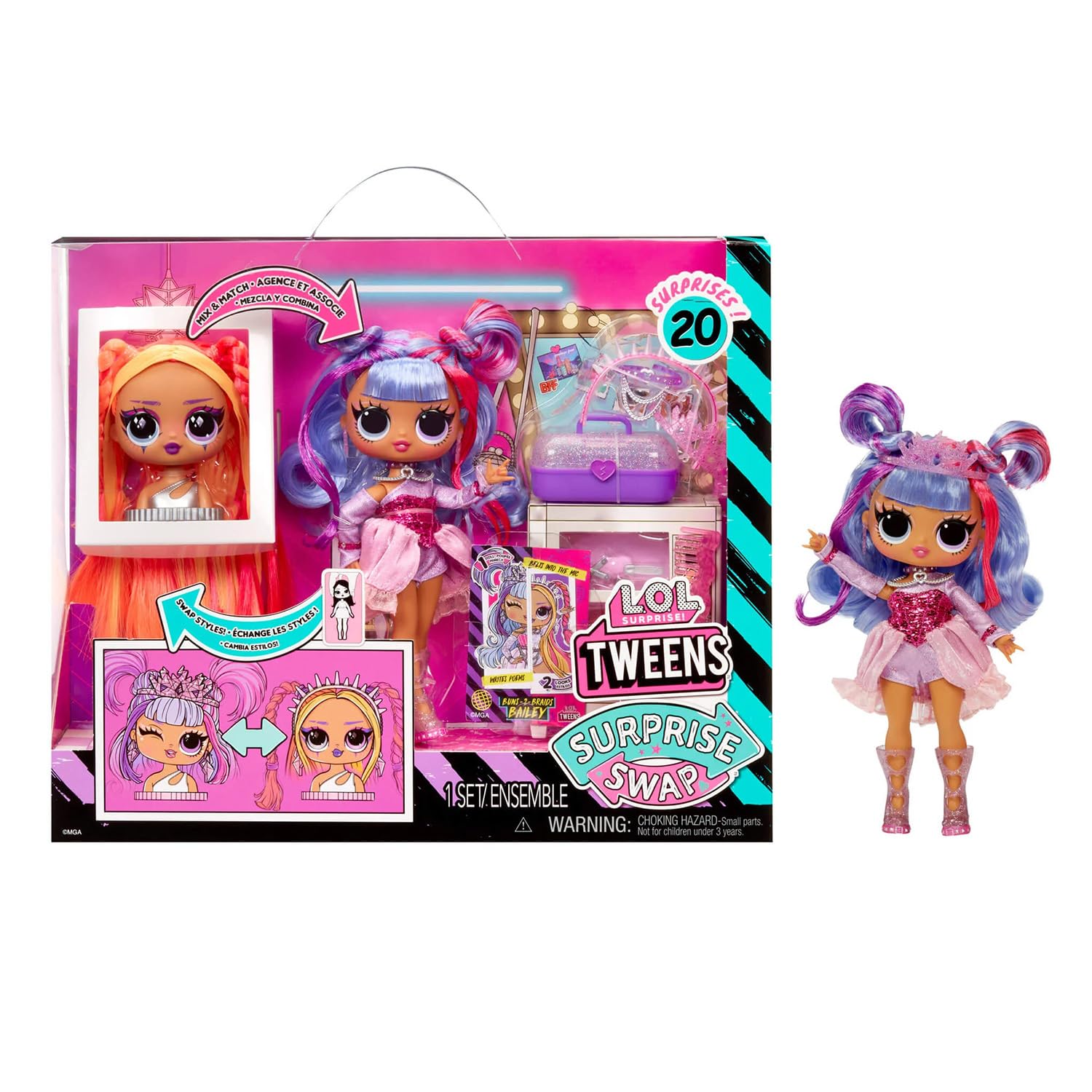 L.O.L Surprise! - Păpușa Buns to Braids Bailey