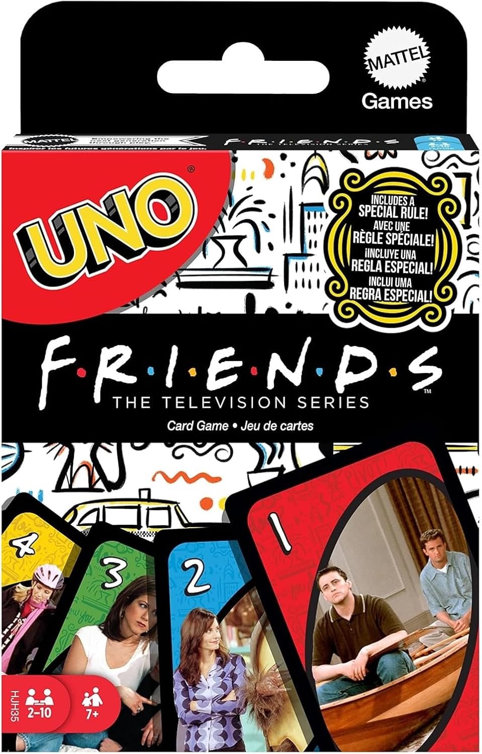 Mattel Uno: Joc de cărți Friends, bazat pe serialul TV (HJH35)