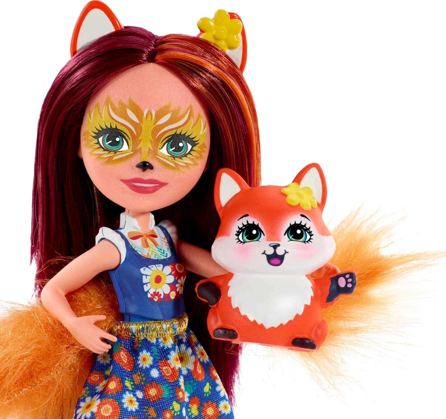 Păpușă mini Mattel Enchantimals - Felicity Fox & Flick (FXM71)