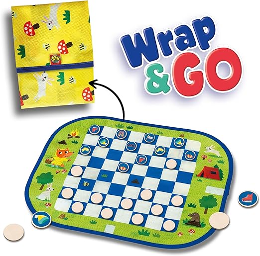 Potovanje z igrami Wrap&Go - Čekič - Memo - Pakiraj svoje stvari