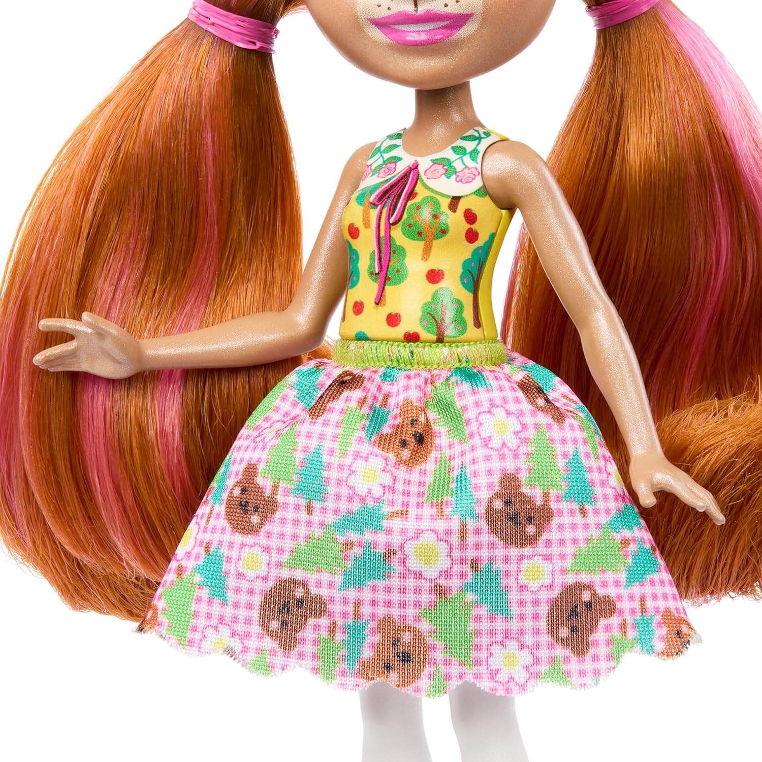 Mattel Enchantimals Mini Păpușă - Biloxi Urs & Traseu (HTP81)