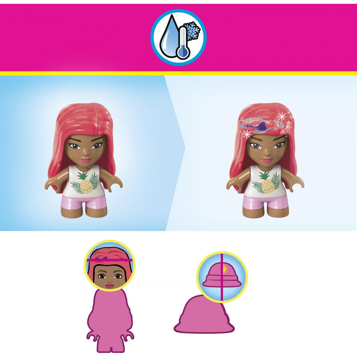 Mattel Mega Bloks Barbie: Plaža (HHP88)