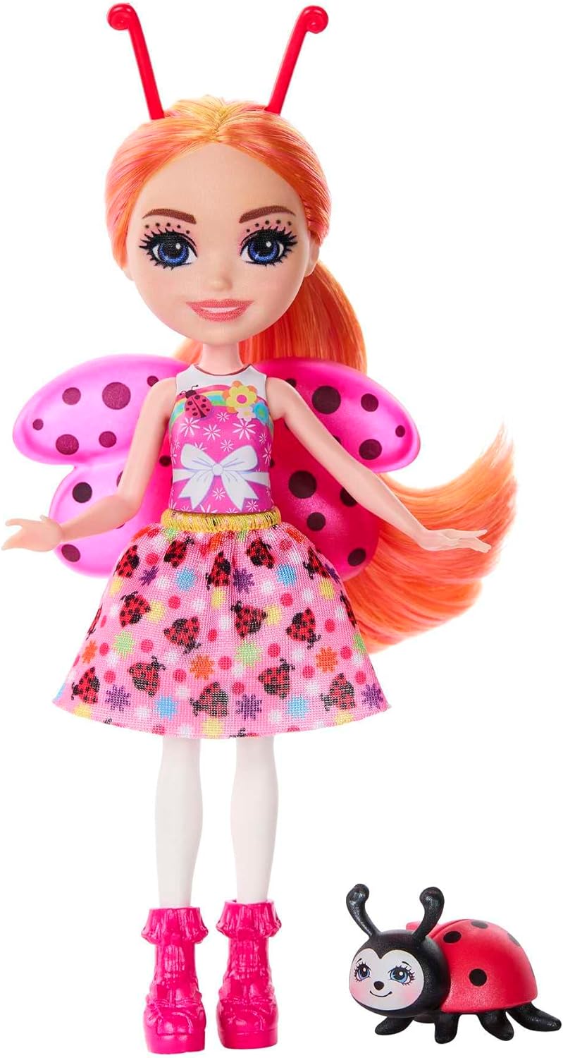 Mattel Enchantimals - Păpușa Ladonna Gosenica & Waft (HNT57)
