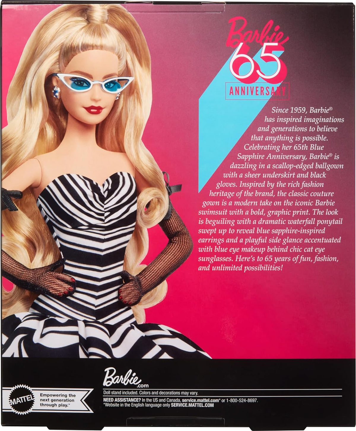 Mattel Barbie 65. obletnica modrega safirja lutka (HRM58)