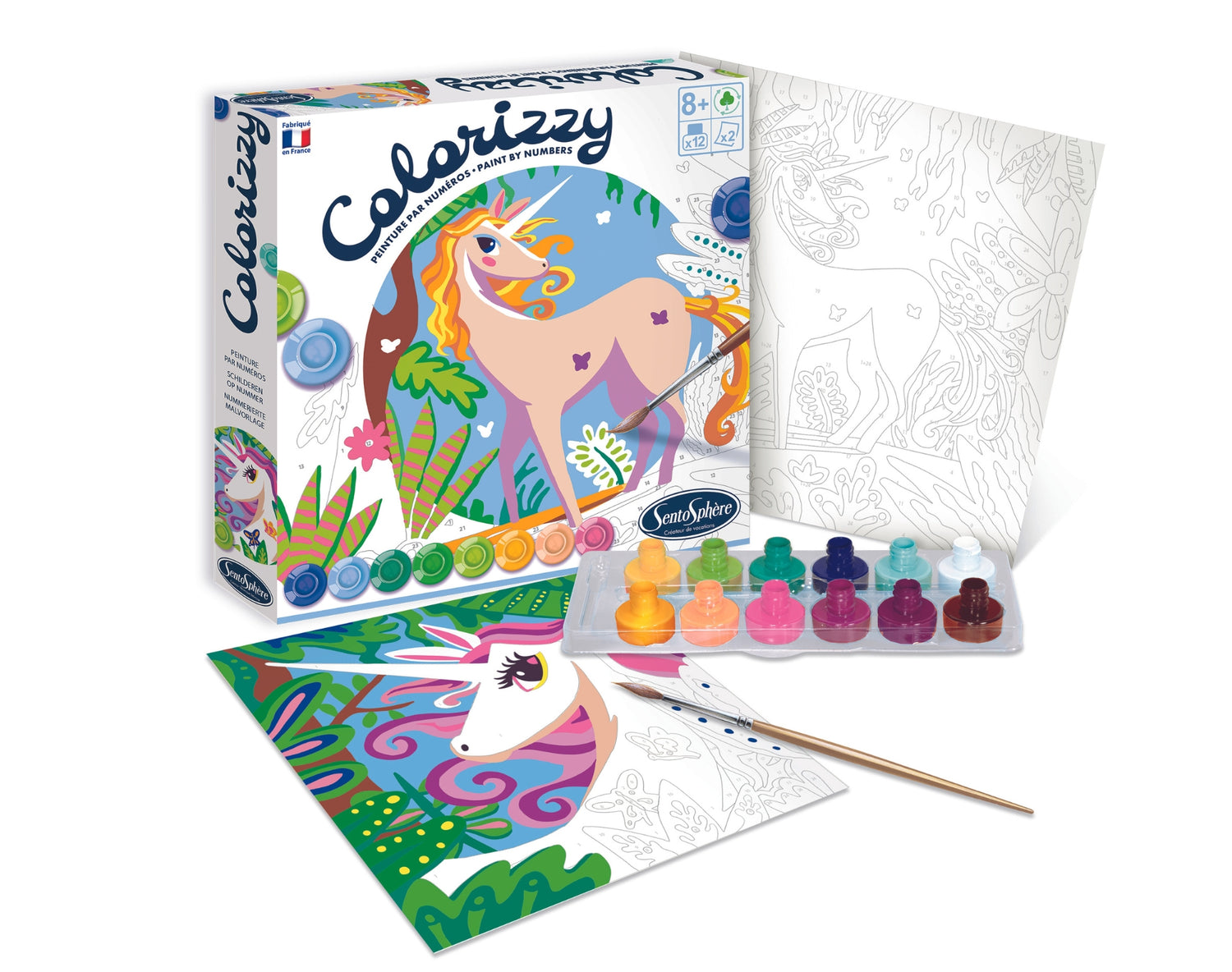 Colorizzy Pictură după numere Unicorni