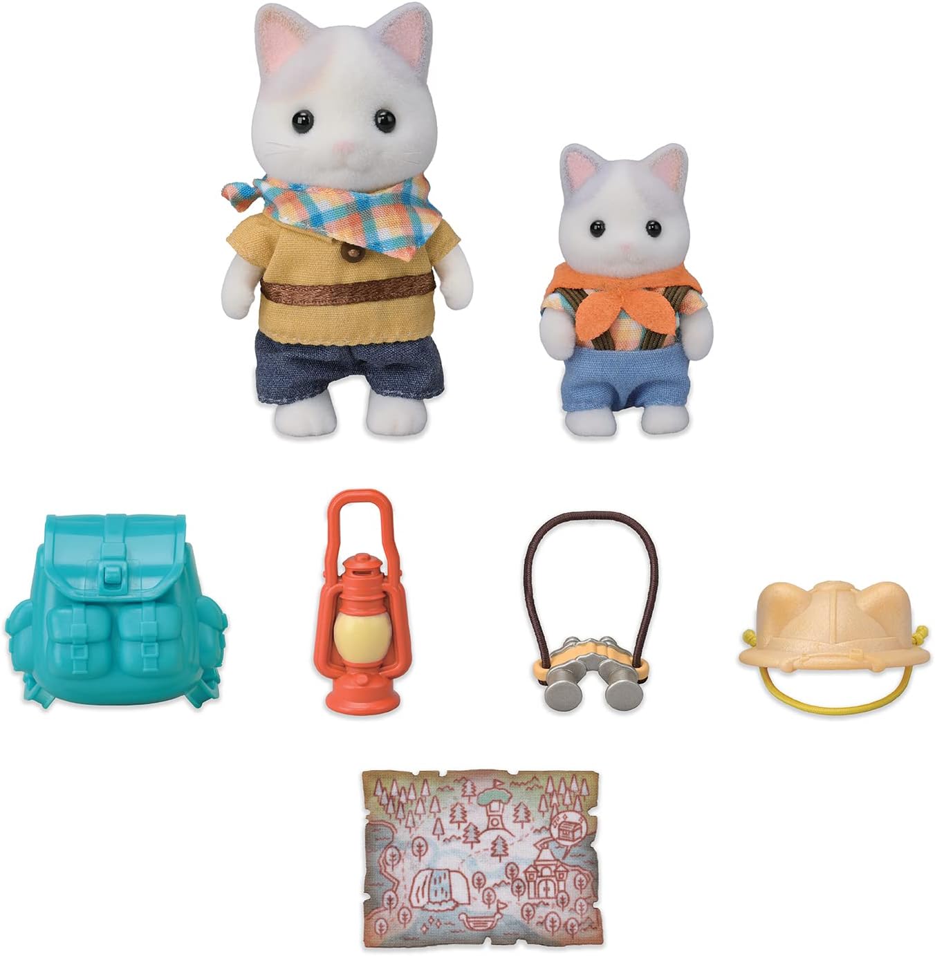 Sylvanian Families - Set de explorare palpitant - Fratele și bebelușul Pisica Latte 5763