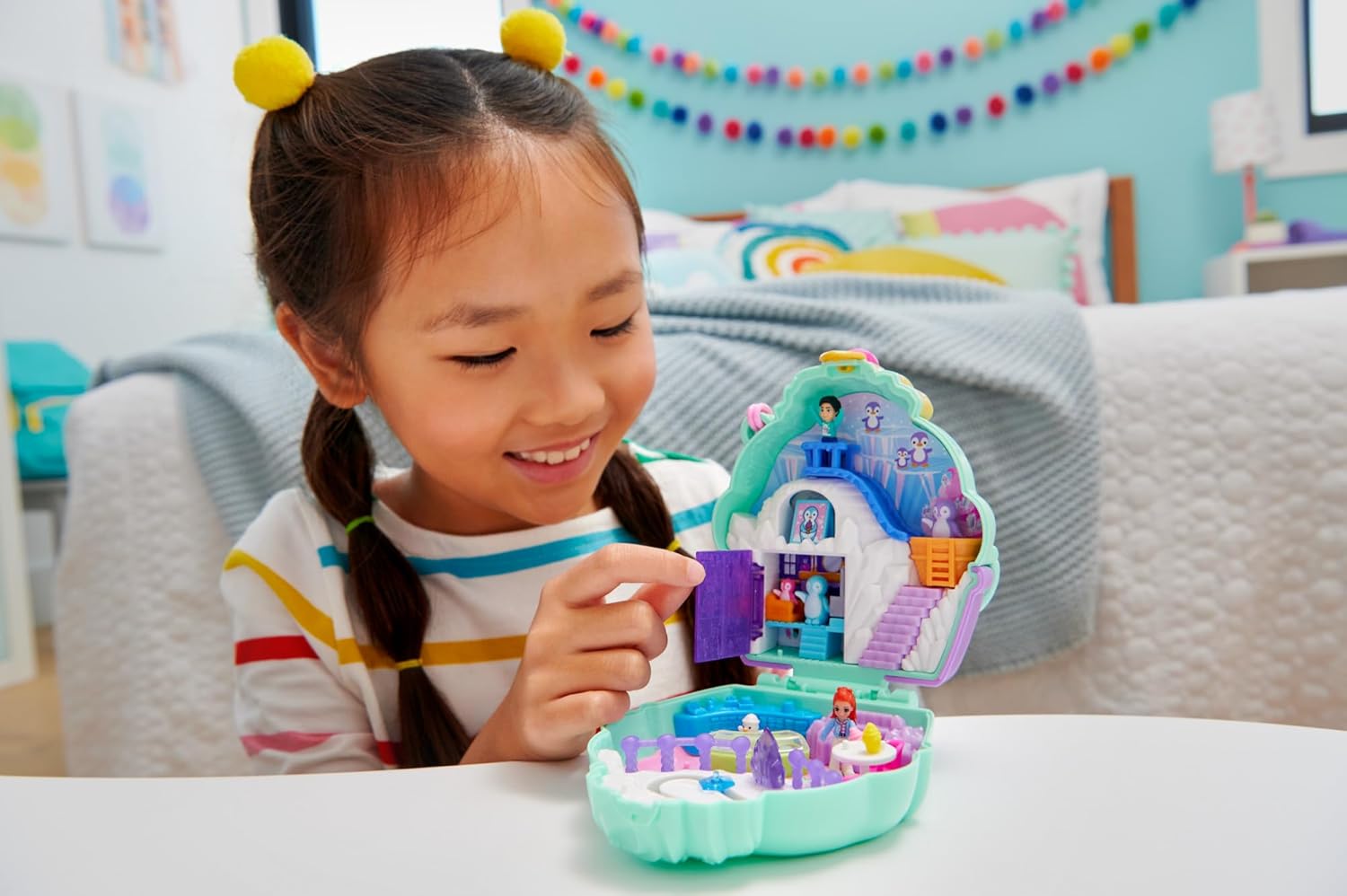 Mattel Polly Pocket: Set pinguin drăguț de zăpadă (HRD34)