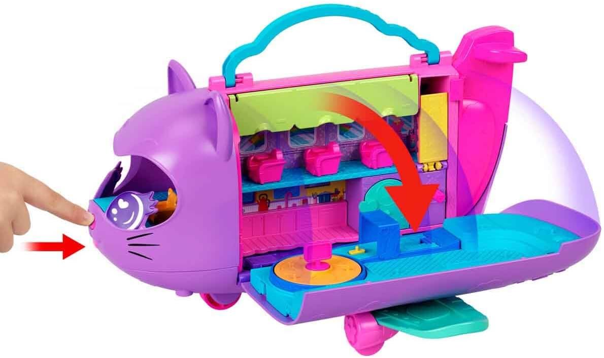 Mattel Polly Pocket: Aventuri în Rio - Kitty Airways Transformabil (HWP19)
