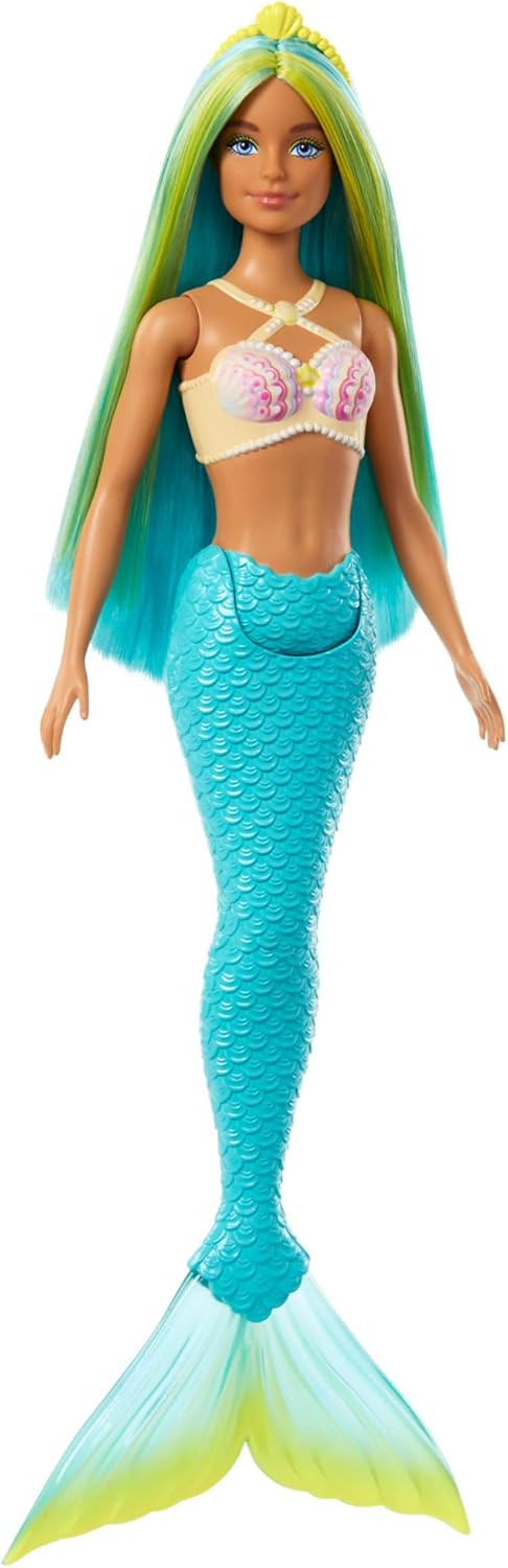 Mattel Barbie Dreamtopia - Sirenă verde-albastră (HRR03)