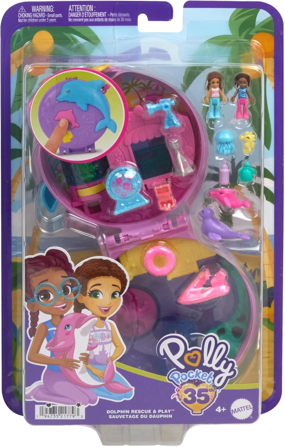Mattel Polly Pocket: Polly Pocket 35th - Delfin (HWN96)