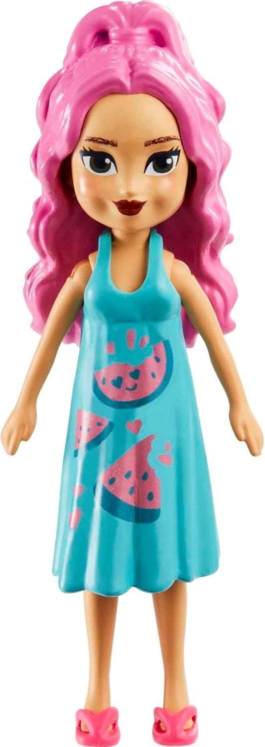 Mattel Polly Pocket - Set de modă pentru petrecere în piscină cu fructe (HKV95)