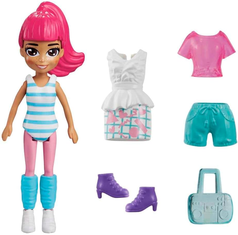 Mattel Polly Pocket - Păpușă de modă sportivă (HKV87)