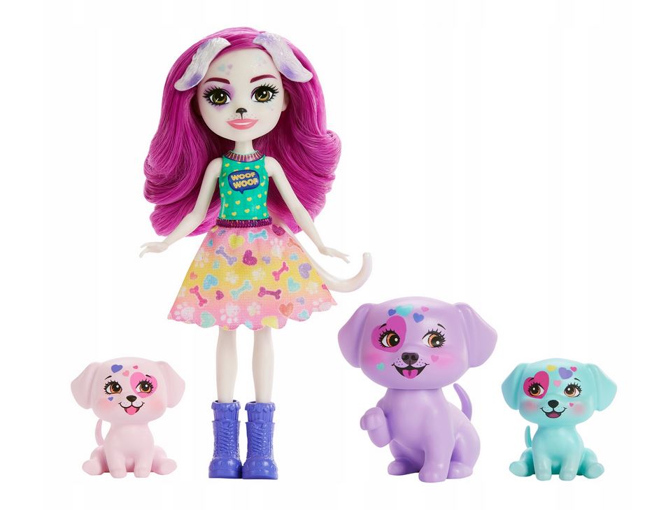 Mattel Enchantimals: Strada Principală City Tails - Familia dalmațienilor Dessa (HKN14)