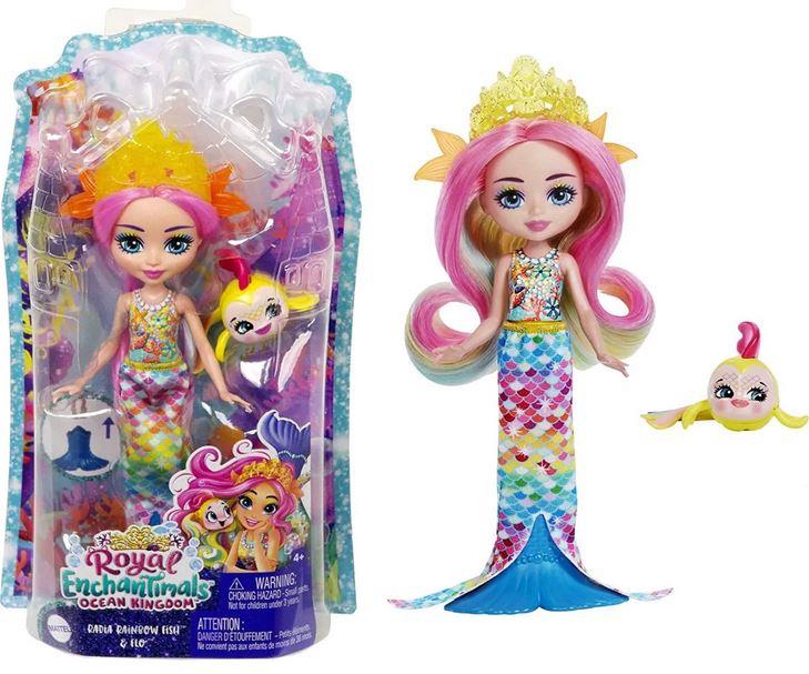 Mattel Enchantimals - Radia pește curcubeu & Flo (HCF68)