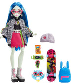 Mattel Monster High: Păpușa Ghoulia Yelps cu păpușă și accesorii Sir Hoots (HHK58)