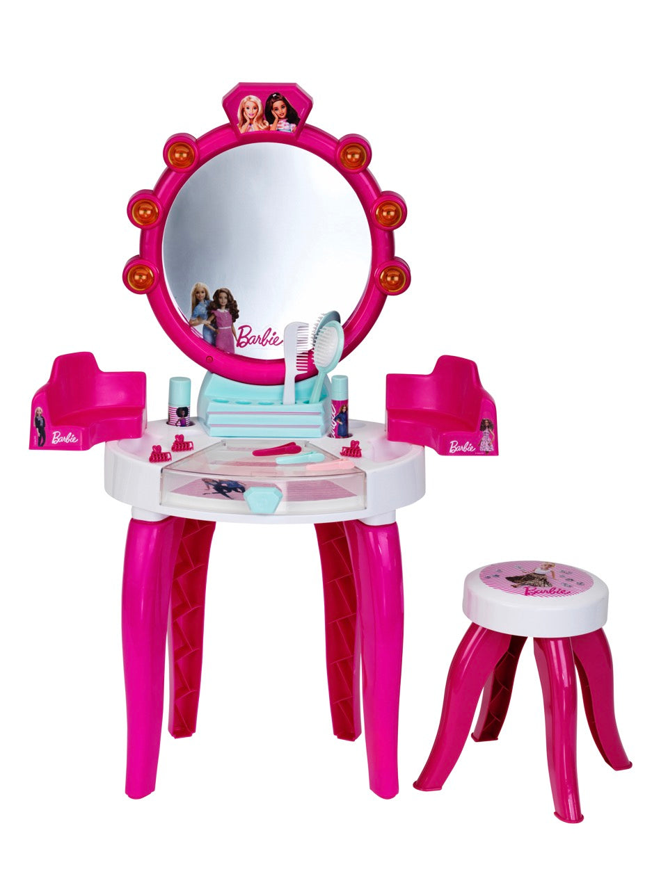 Studio de frumusețe Barbie cu funcții luminoase și sonore, cu accesorii