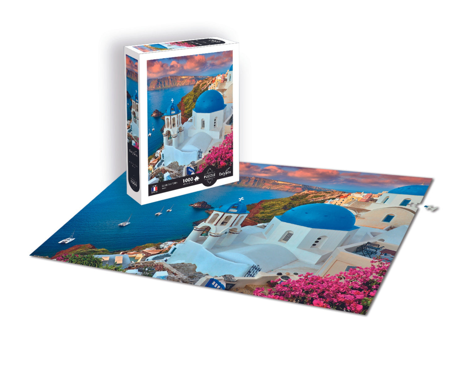 Puzzle 1000 piese - Peisaj - Santorini - Grecia