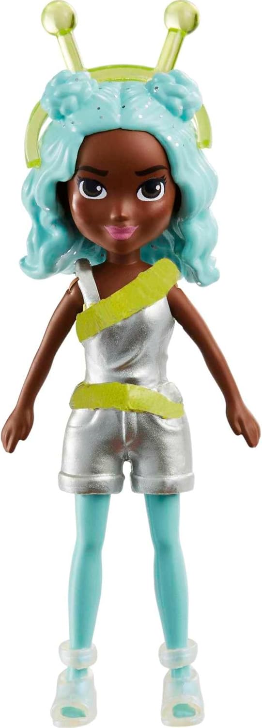 Mattel Polly Pocket - Set de modă pentru vedeta pop strălucitoare (HKV97)