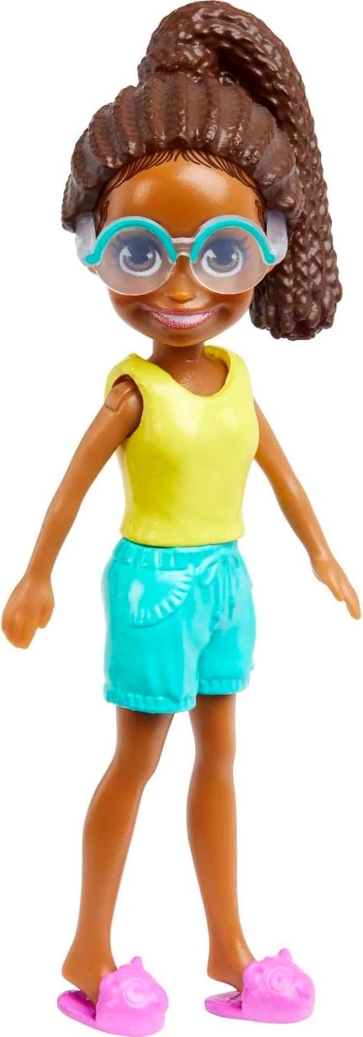 Mattel Polly Pocket - Dulap cu cutii pentru modă cu tematică panda (HKW05)