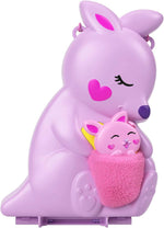 Mattel Polly Pocket - Geantă Mama & Joey Cangur (HKV50)