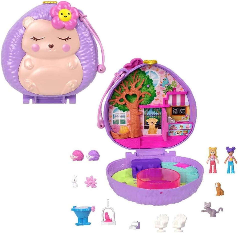 Mattel Polly Pocket: Magazin compact cu arici de cafea (HRD37)