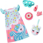 Mattel Barbie - Set de pijamale cu motiv de unicorn pentru dormit (HMM57)