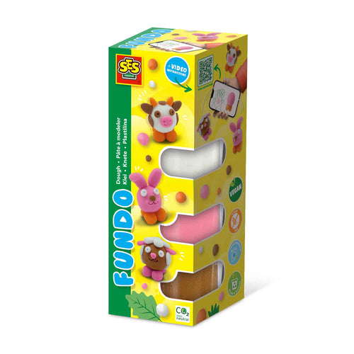 FunDo plastelin - Kmetijske živali (3x90g-1x40g)