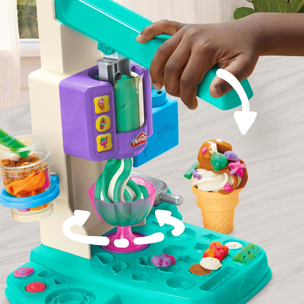 Hasbro Play-Doh: Set de înghețată curcubeu (G0028)