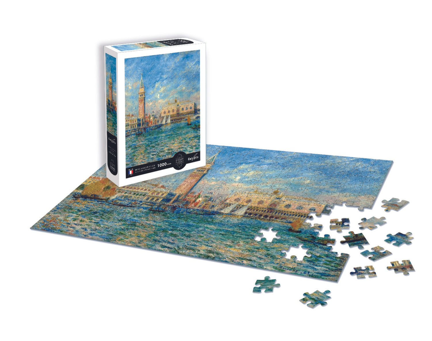 Puzzle 1000 piese - Vedere spre Veneția (Palazzo Ducale) - Pierre-Auguste Renoir