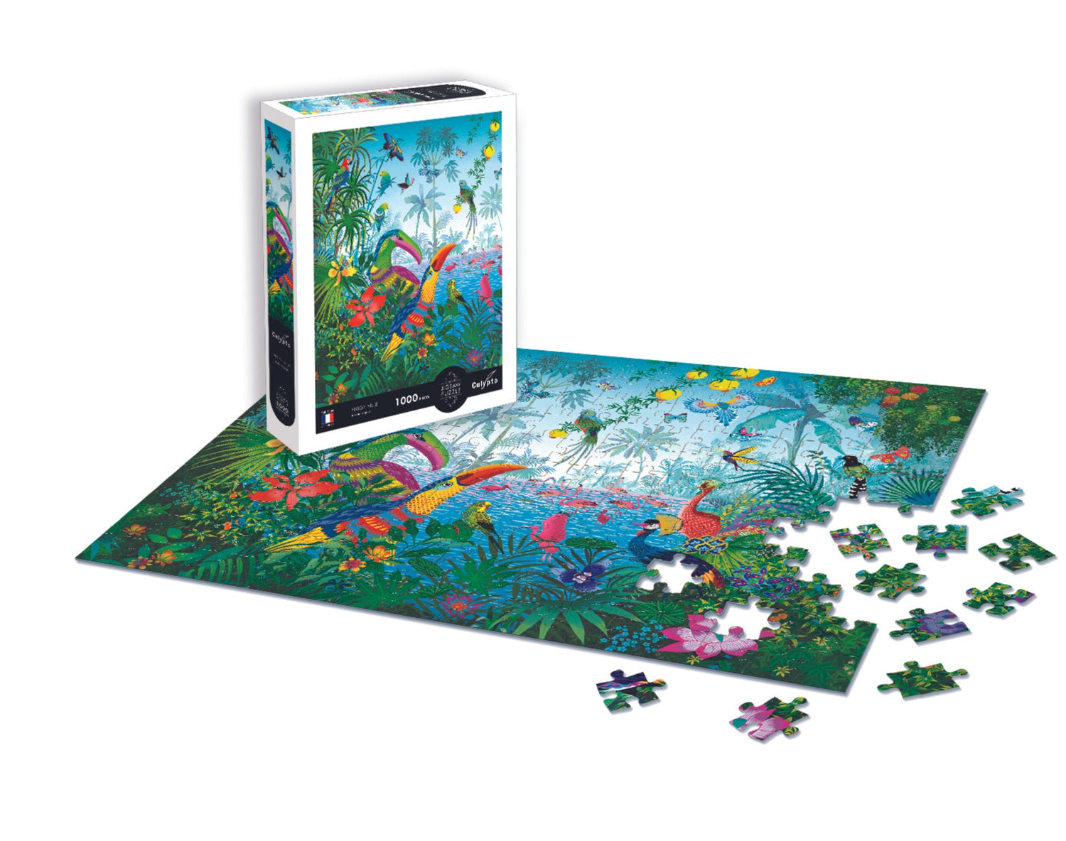 Puzzle 1000 piese - Grădina tropicală - Peggy Nille