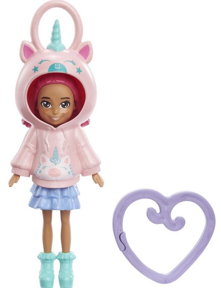 Mattel Polly Pocket - Păpușa Margot cu pulover cu unicorn (HKW02)