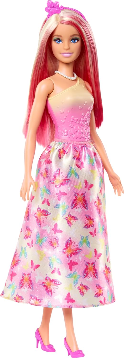 Mattel Barbie - Păpușă cu păr blond/roz (HRR08)