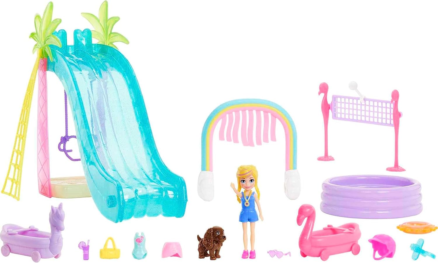 Mattel Polly Pocket - Parcul de distracții solar (HDW63)