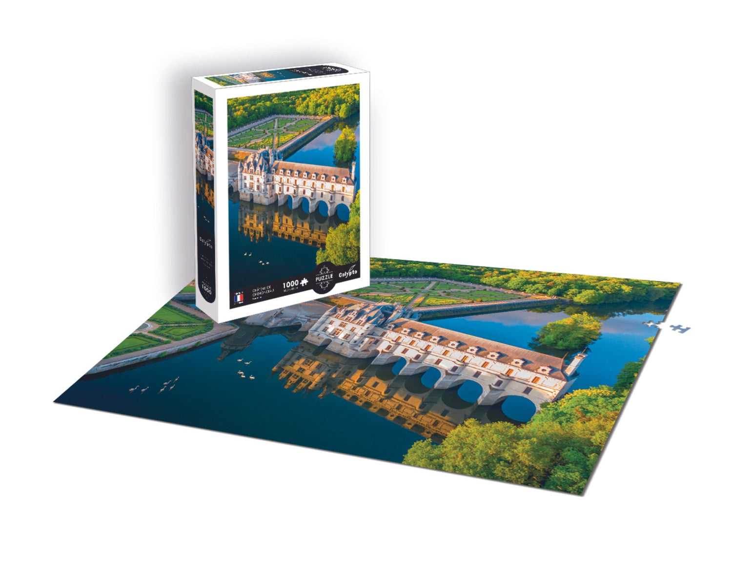 Puzzle 1000 piese - Regiune - Castelul Chenonceau - Touraine
