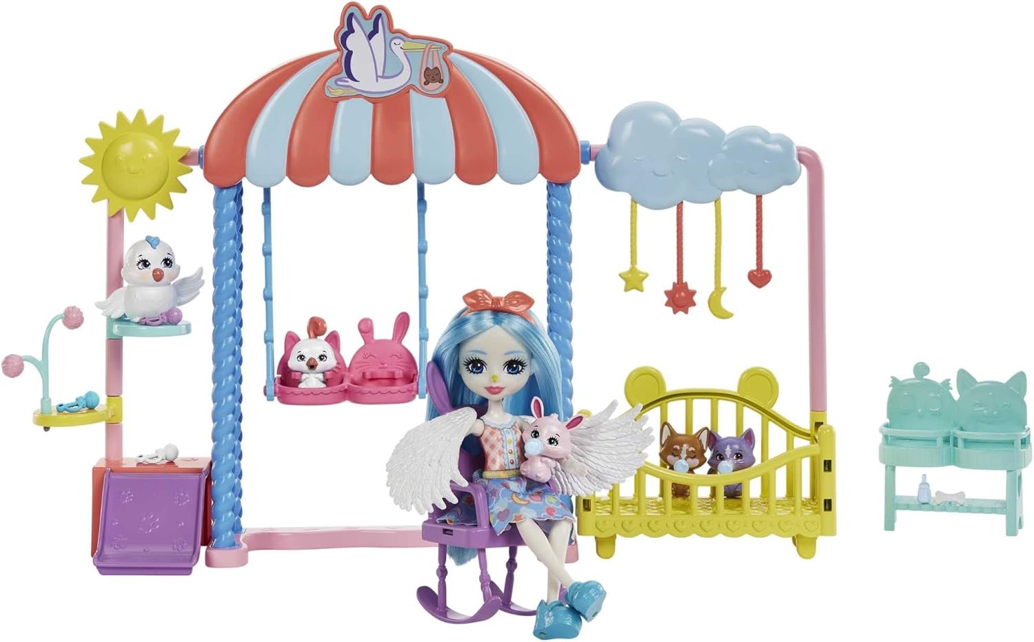Mattel Enchantimals Baby Best Friends - Grădiniță cadou (HLH23)