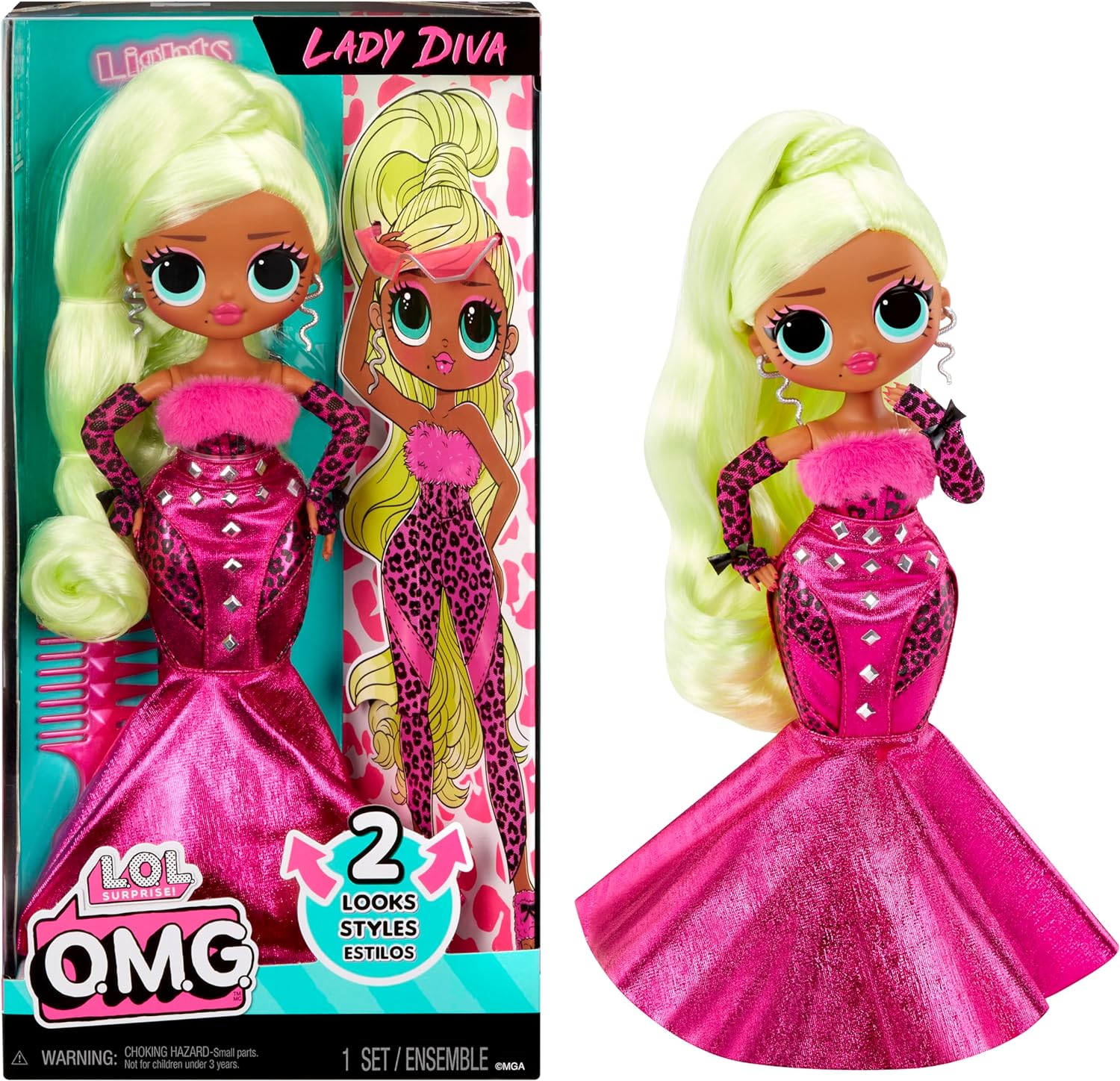 L.O.L. O.M.G. - Păpușa Lady Diva (591597EUC)
