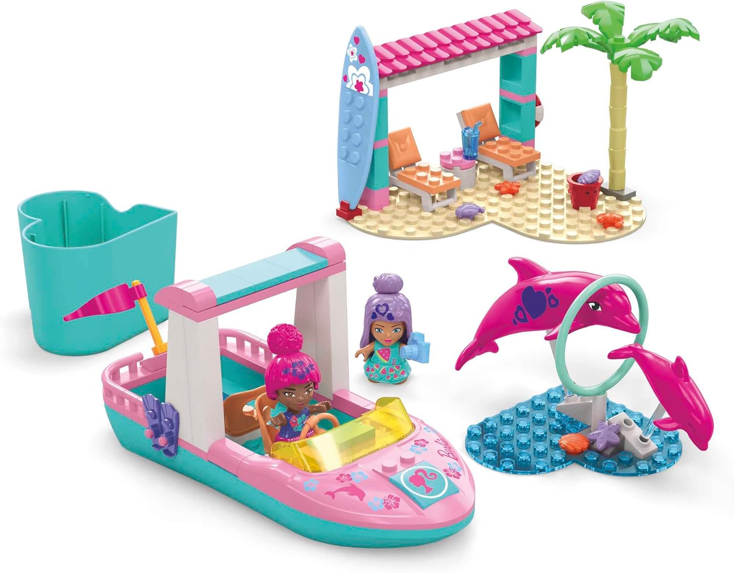 Mattel Mega blocks Barbie - Pustolovščina z delfini (HHW83)