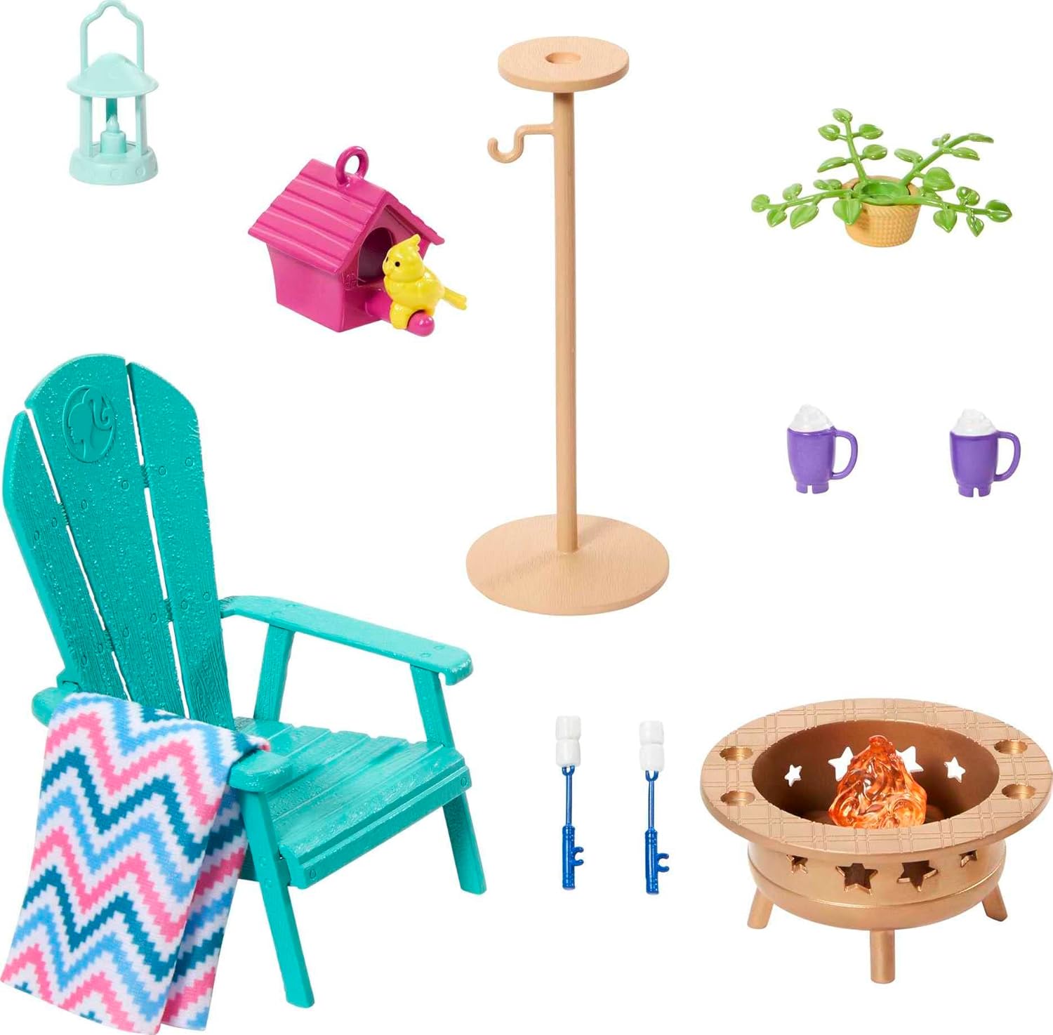 Mattel Barbie: Mobilier și Accesorii - Terasă pe Suprafețe Exterioare (HJV33)
