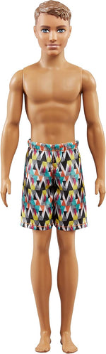 Mattel barbie - Ken cu pantaloni scurți în carouri (FJF09)