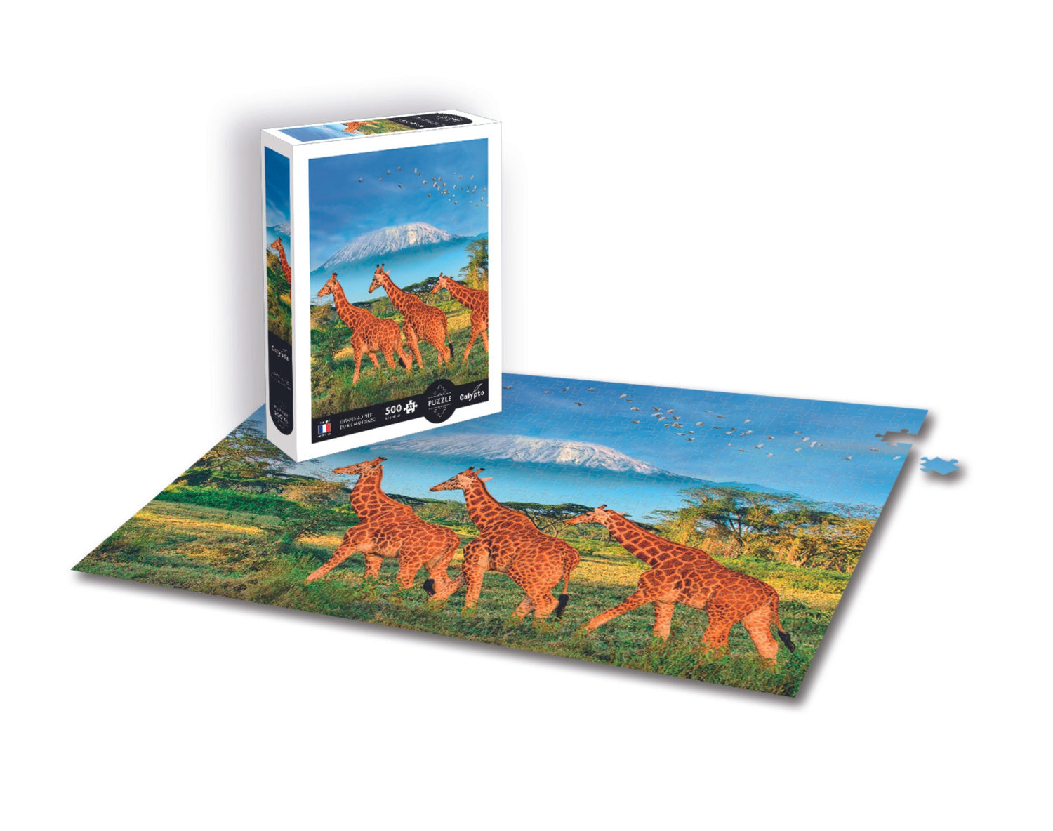 Puzzle 500 piese XL - Girafă