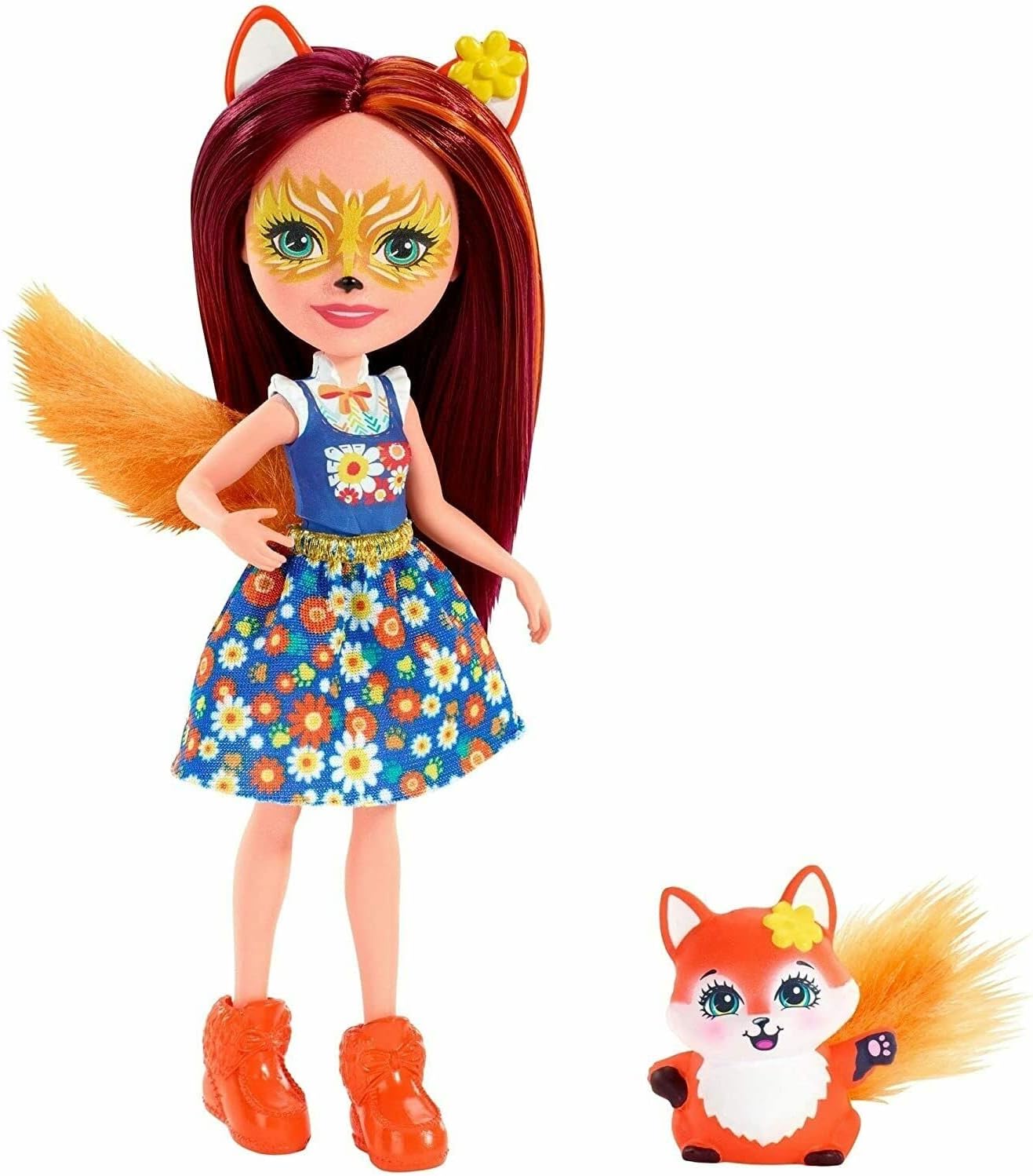 Păpușă mini Mattel Enchantimals - Felicity Fox & Flick (FXM71)