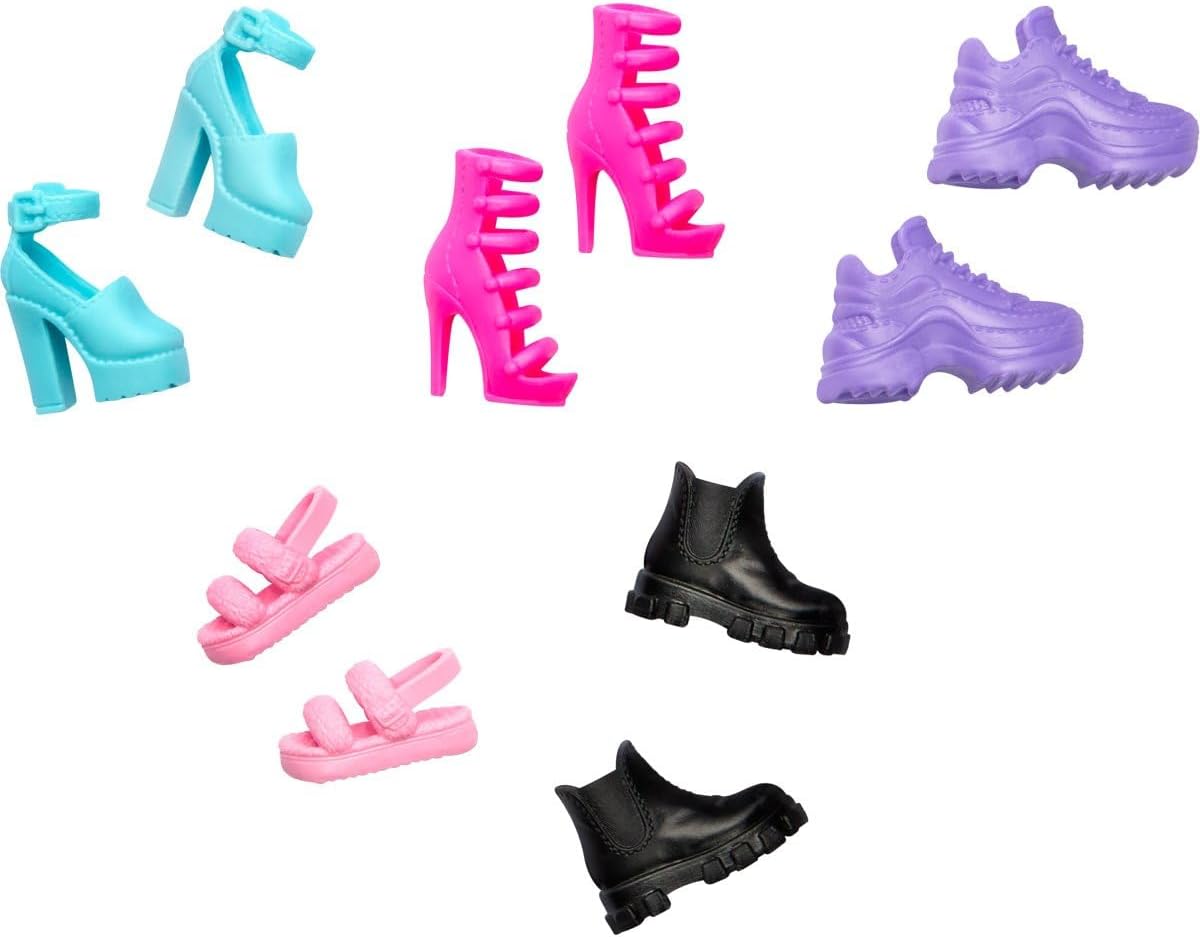 Mattel Barbie: Accesorii - 5 perechi de pantofi (HWV71)