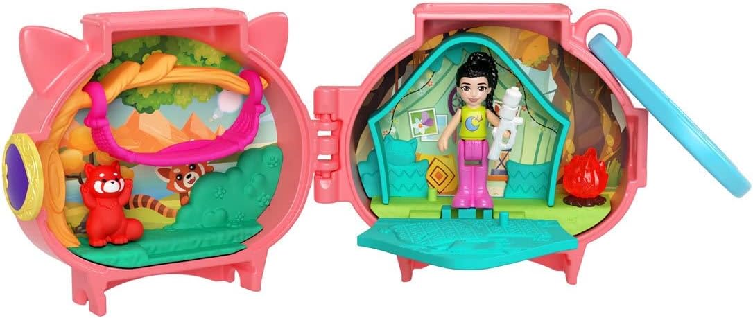 Mattel Polly Pocket Mini - Set compact cu veveriță (HKV49)