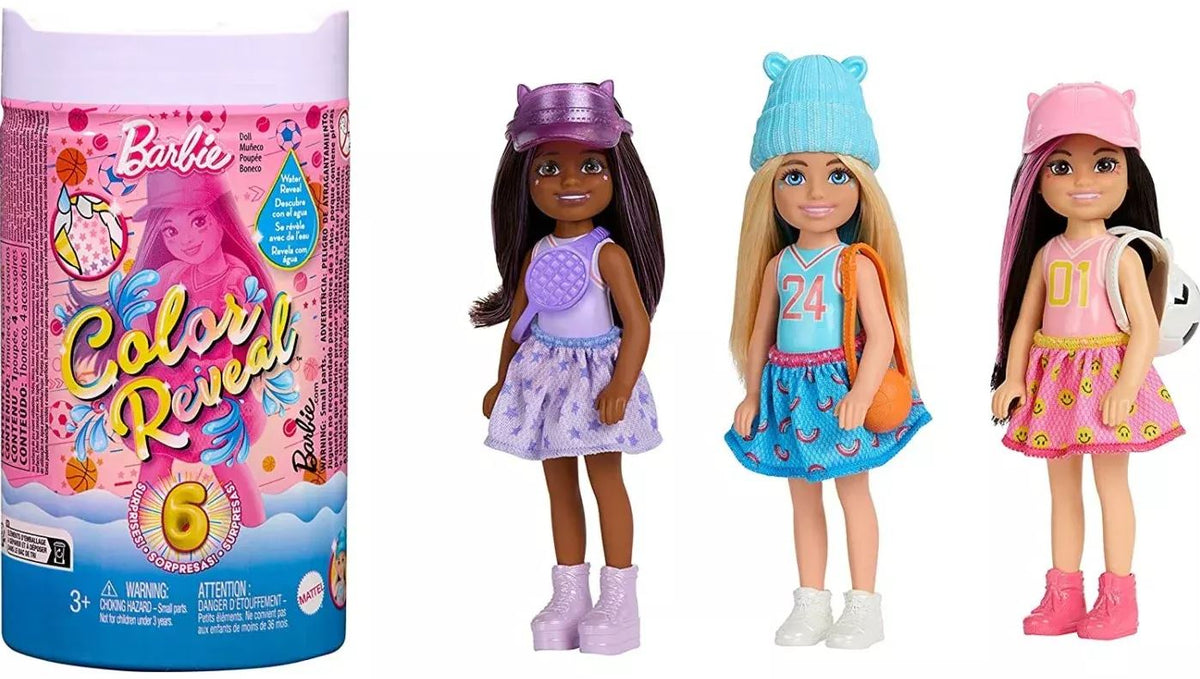 Mattel Barbie Chelsea Color Reveal - Šport (HKT85)