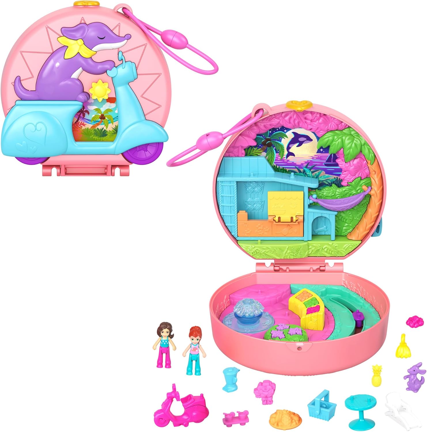 Mattel Polly Pocket: Aventuri în Rio - Moped de Aventură (HWN98)
