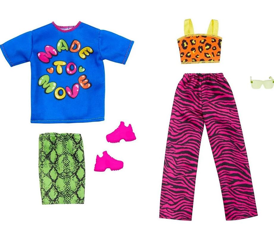 Mattel Barbie - Obleka s krilom in majico za gibanje ter dodatki (HJT36)