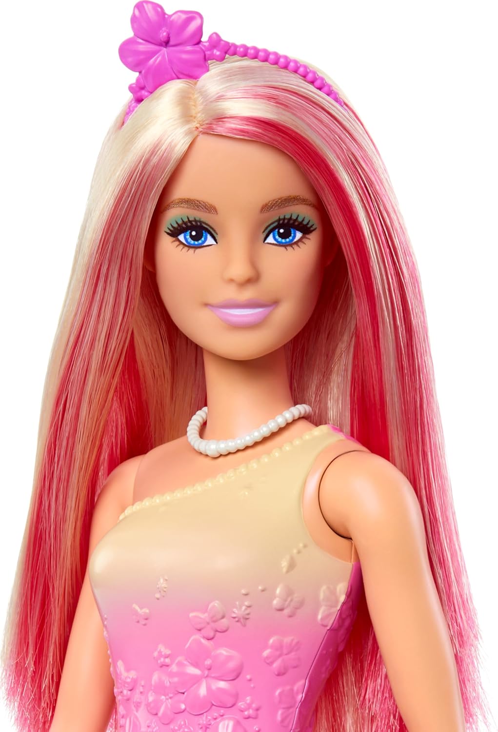 Mattel Barbie - Păpușă cu păr blond/roz (HRR08)